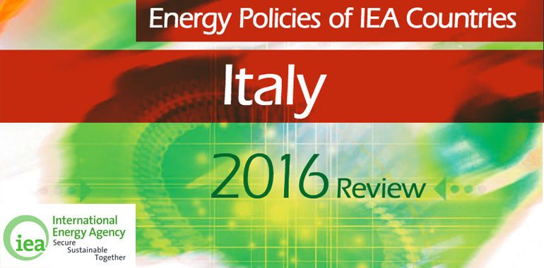 sistema energetico italiano rapporto IEA