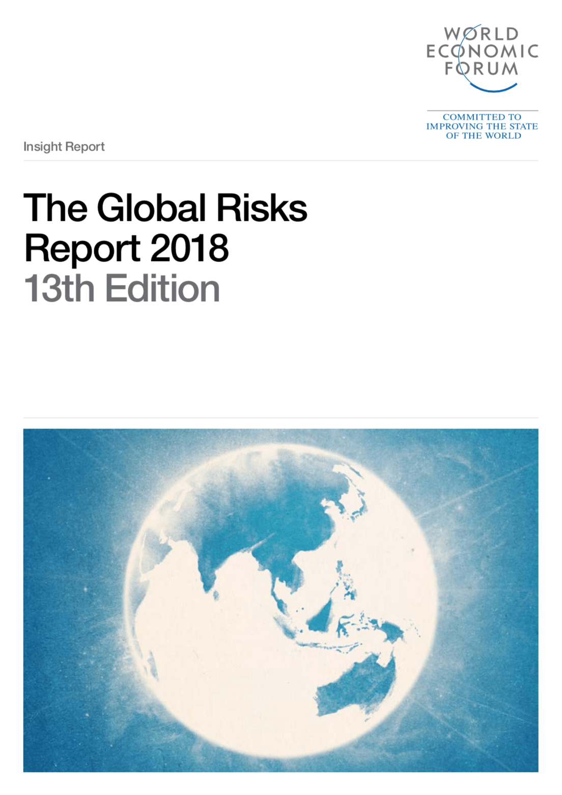 Global Risks Report 2018 - Copertina
